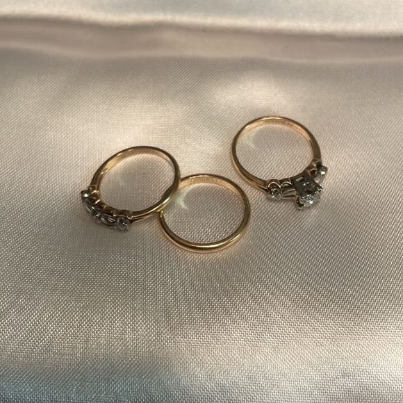 Vintage diamond wedding set - Picture 7 of 10